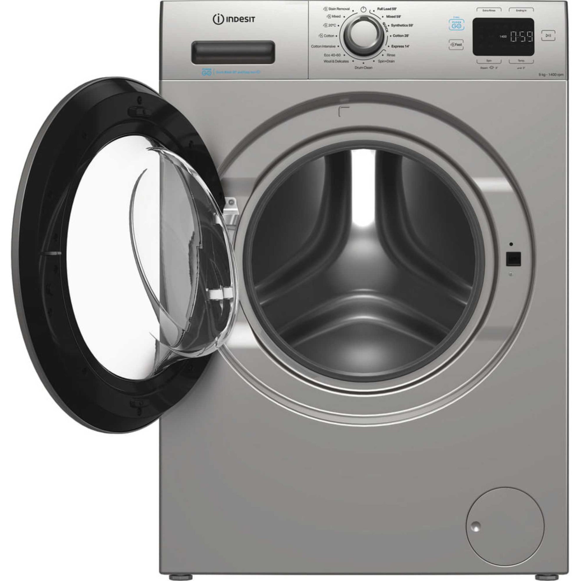 Indesit Push&Go 9kg 1400rpm Washing Machine - IP 946S PUSH&GO UK