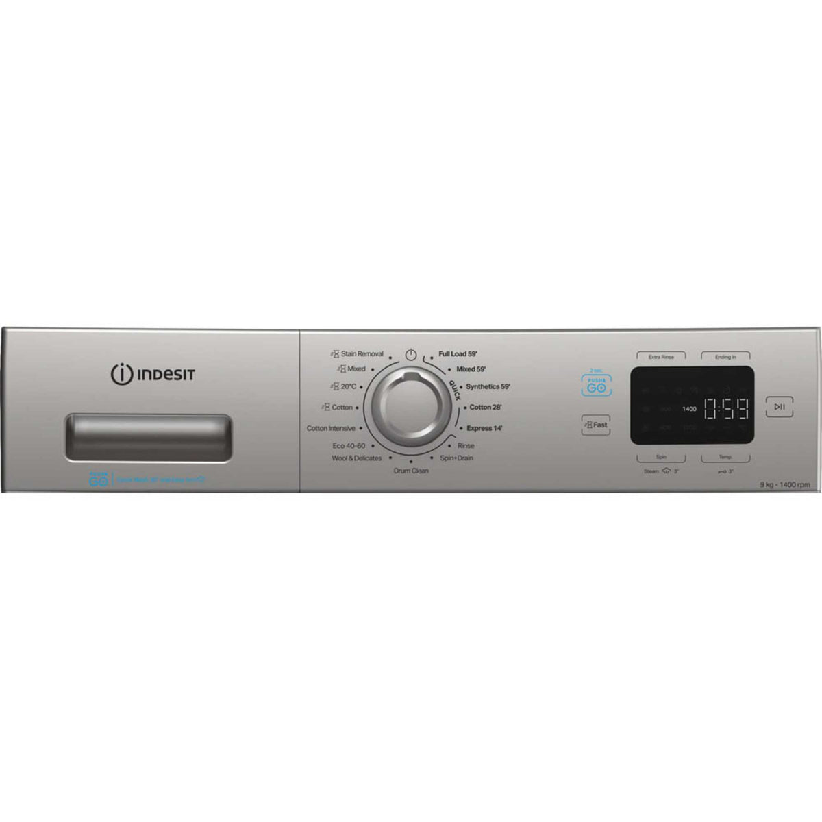 Indesit Push&Go 9kg 1400rpm Washing Machine - IP 946S PUSH&GO UK
