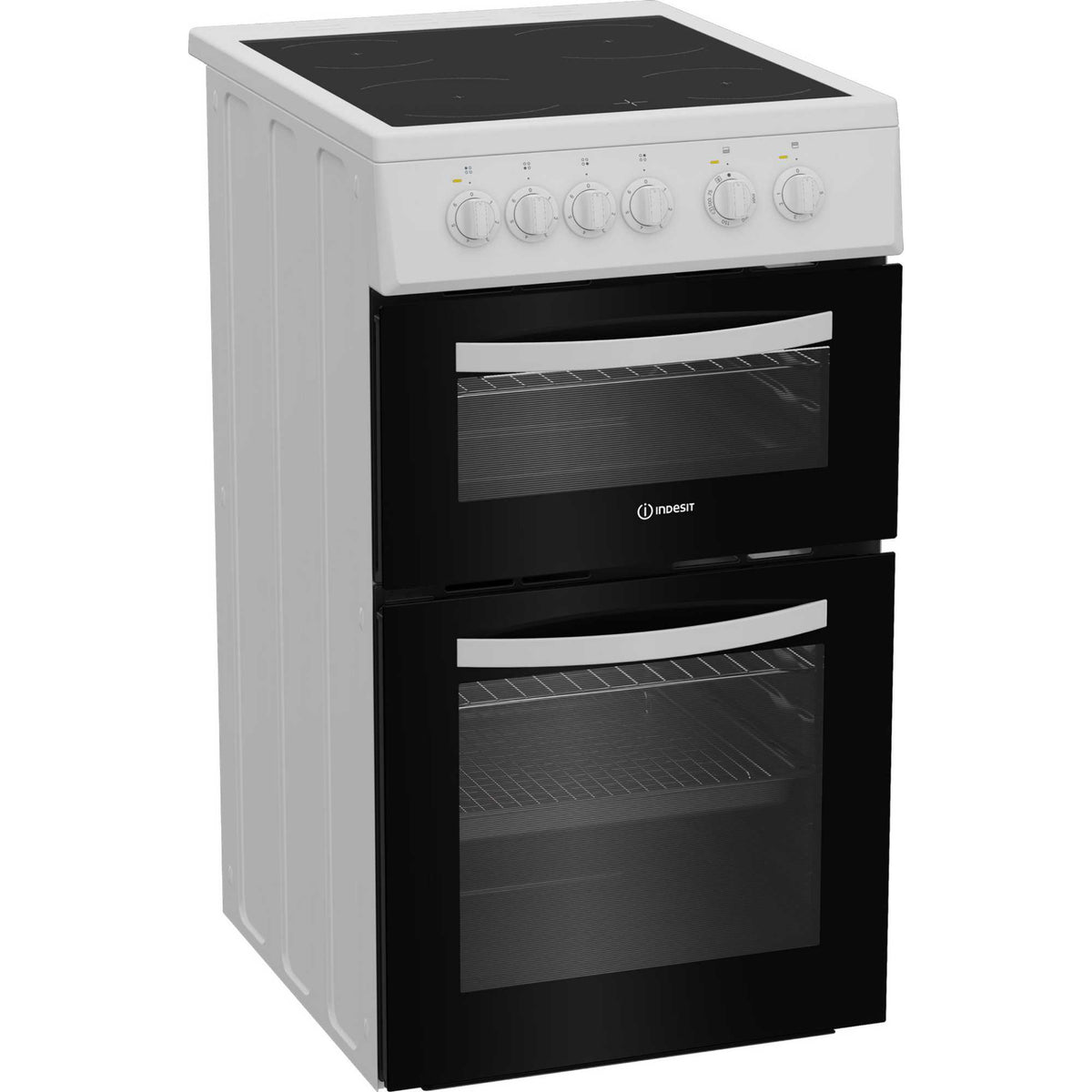 Indesit 50cm Electric Single Oven Cooker - ITE5VMW