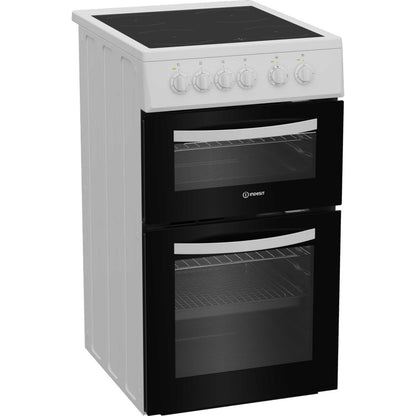 Indesit 50cm Electric Single Oven Cooker - ITE5VMW