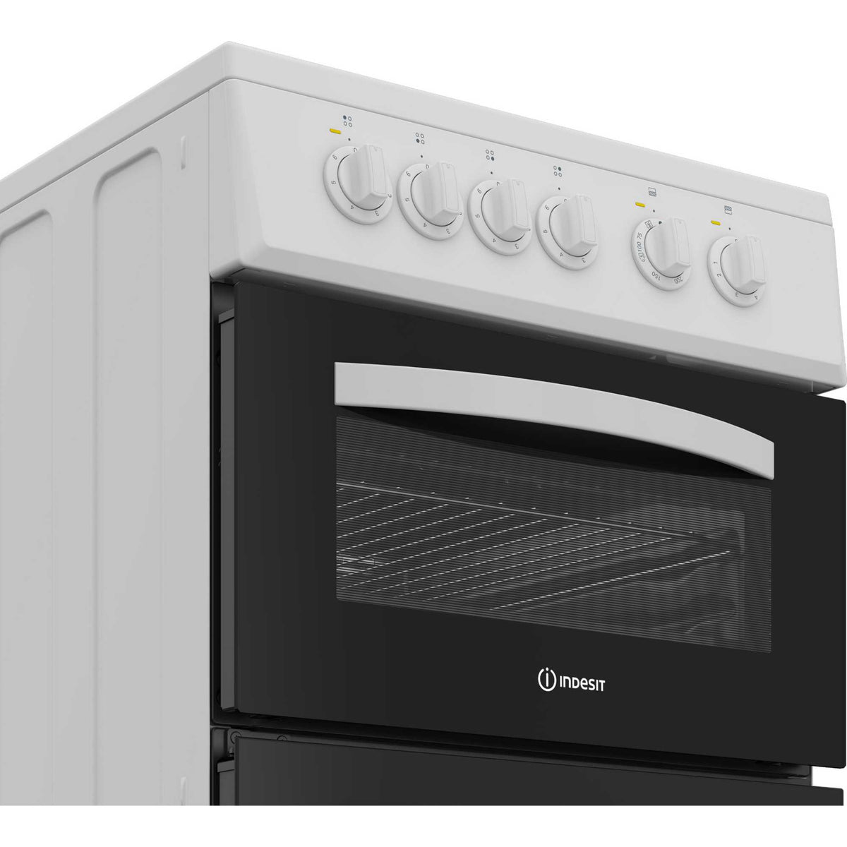 Indesit 50cm Electric Single Oven Cooker - ITE5VMW
