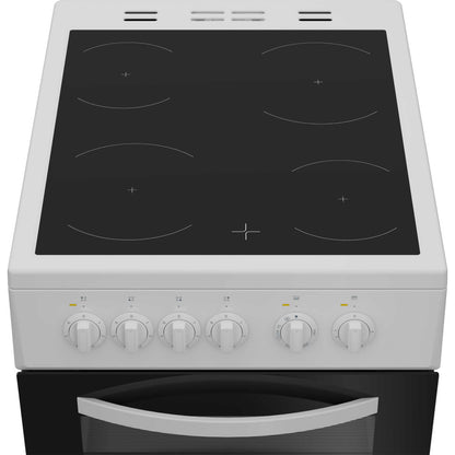 Indesit 50cm Electric Single Oven Cooker - ITE5VMW