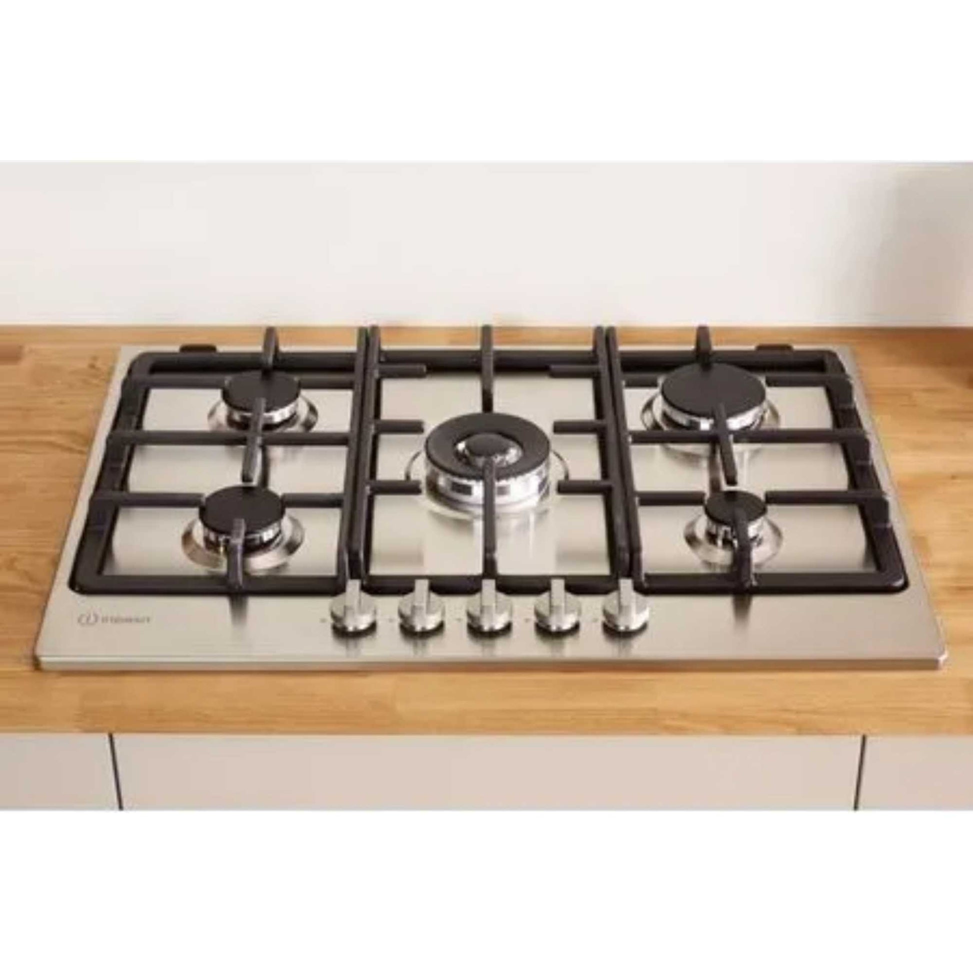 Indesit THP 751 W/IX/I 1 75cm Built-In 5 Burner Gas Hob