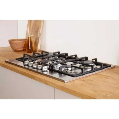 Indesit THP 751 W/IX/I 1 75cm Built-In 5 Burner Gas Hob