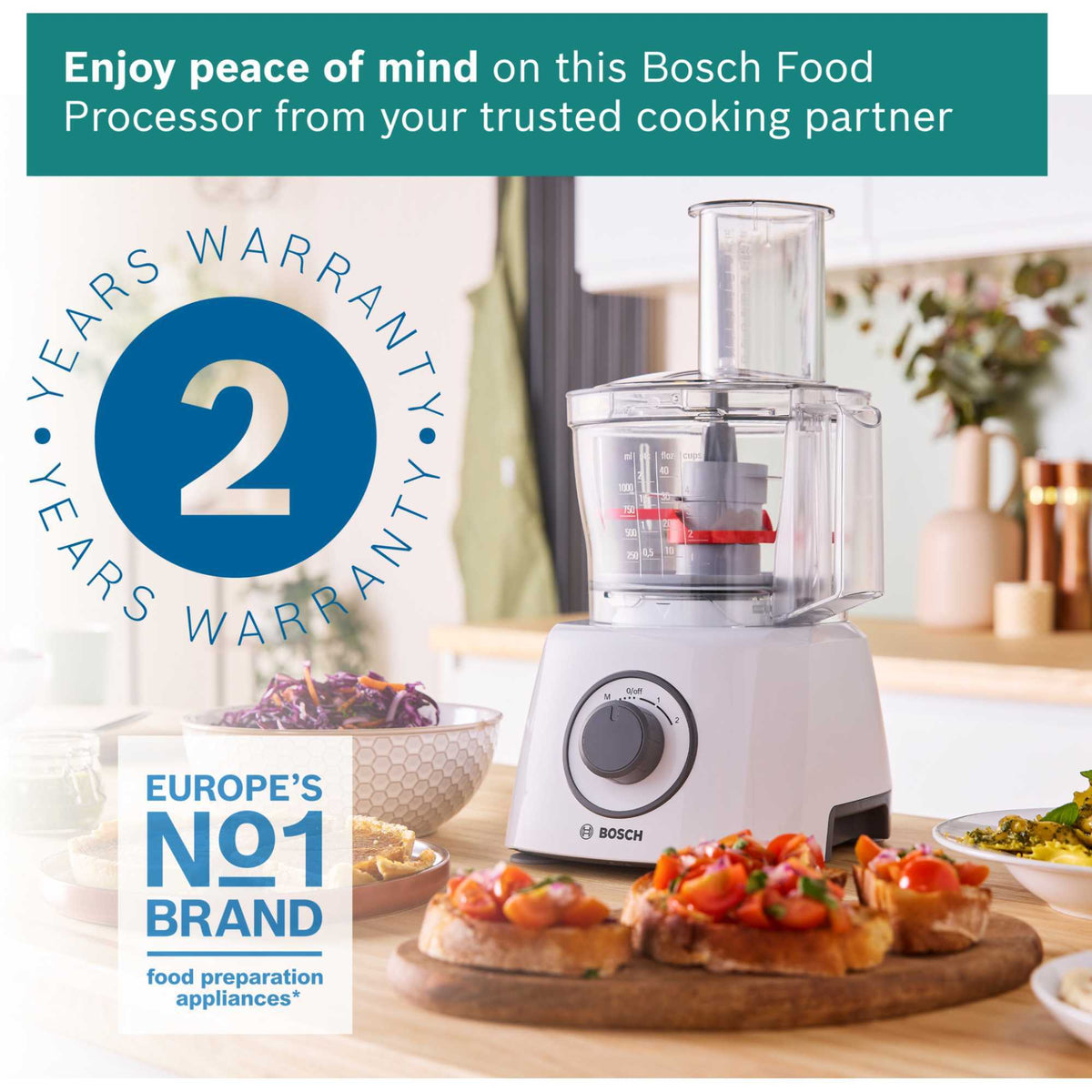 Bosch MCM3100WGB MultiTalent 3 Compact Food Processor