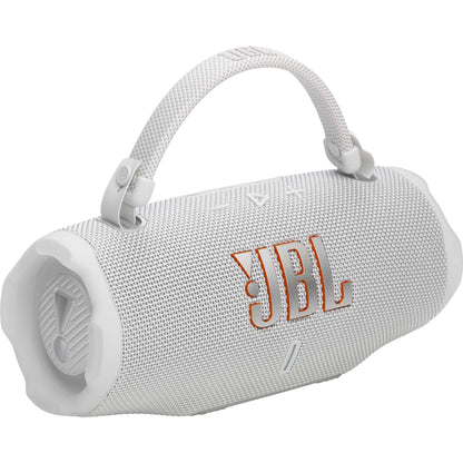 JBL CHARGE 6 Portable Waterproof & Drop-Proof Bluetooth Speaker - White