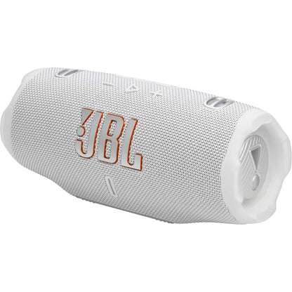 JBL CHARGE 6 Portable Waterproof & Drop-Proof Bluetooth Speaker - White