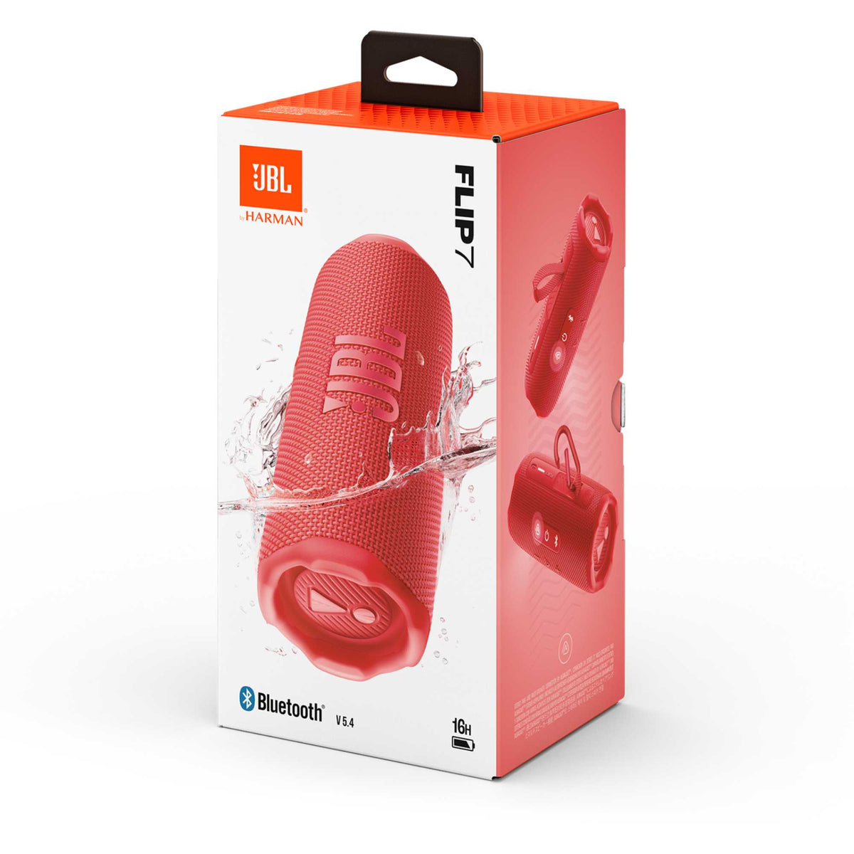 JBL Flip 7 Portable Bluetooth Speaker with JBL Pro Sound - Red