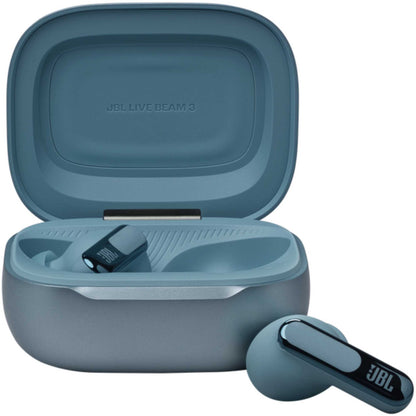 JBL Live Beam 3 In-Ear Headphones Noise Cancelling with Smart Case - Blue