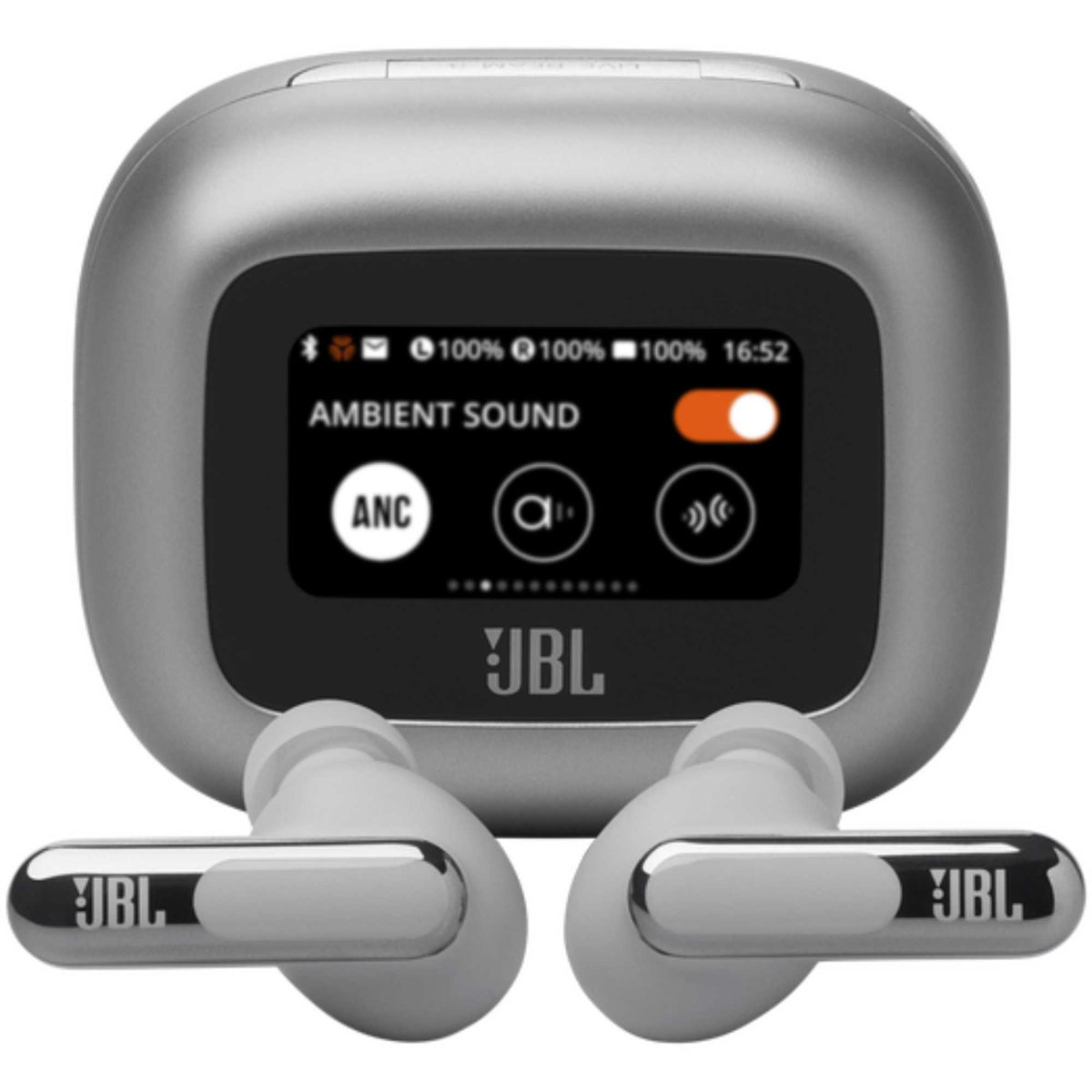 JBL Live Beam 3 In-Ear Headphones Noise Cancelling with Smart Case - Silver