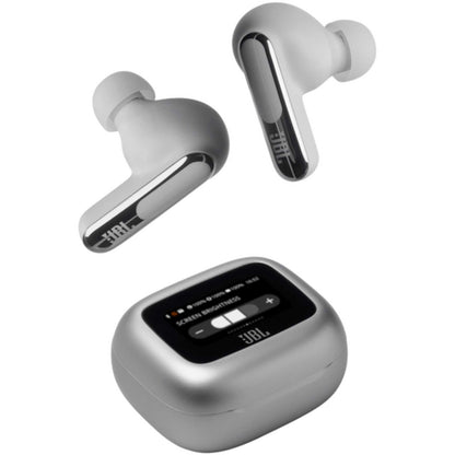 JBL Live Beam 3 In-Ear Headphones Noise Cancelling with Smart Case - Silver