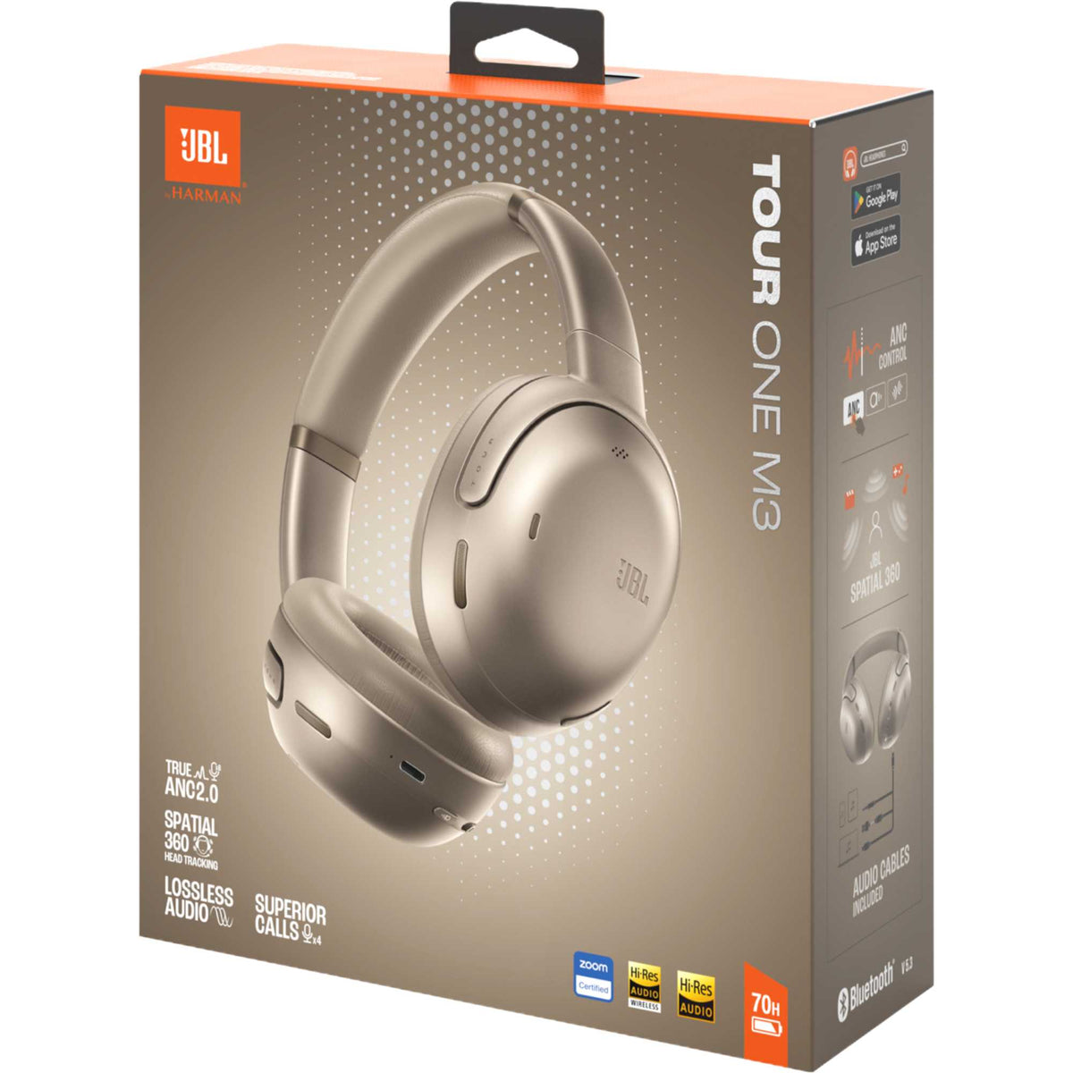 JBL Tour One M3 Noise Cancelling Headphones - Latte