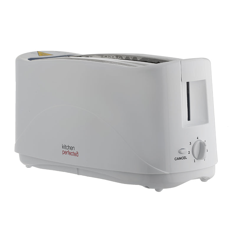 Kitchen Prefect Long Slot Toater - White