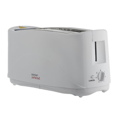 Kitchen Prefect Long Slot Toater - White