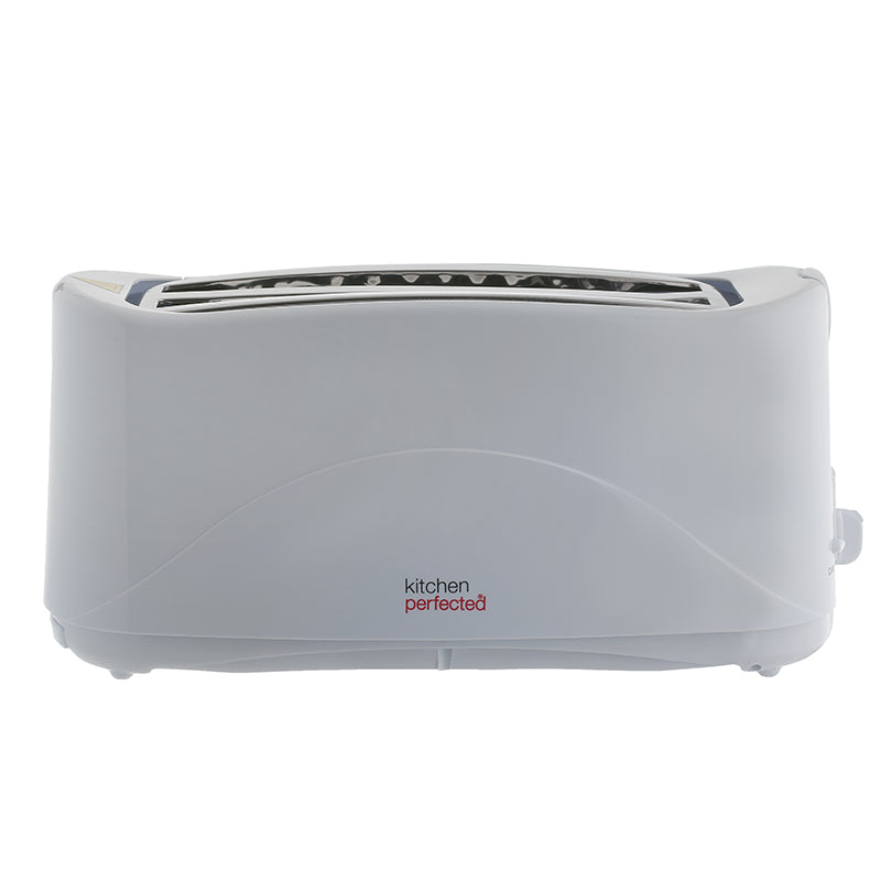 Kitchen Prefect Long Slot Toater - White