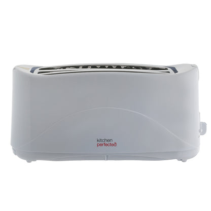 Kitchen Prefect Long Slot Toater - White