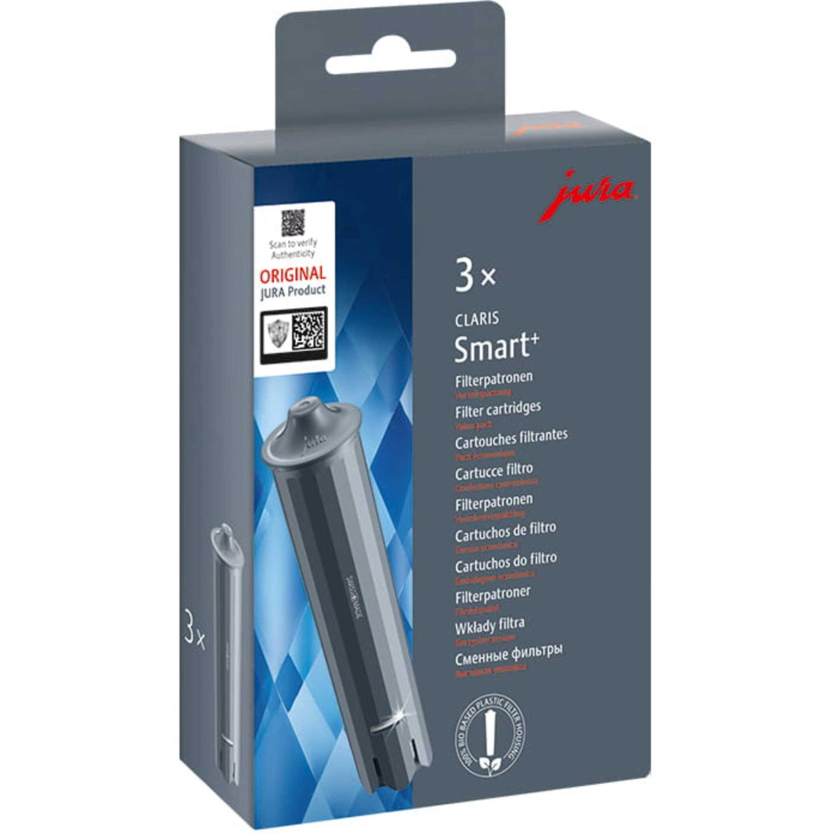 JURA 24233 CLARIS Smart+ Filter Cartridge 3-Pack