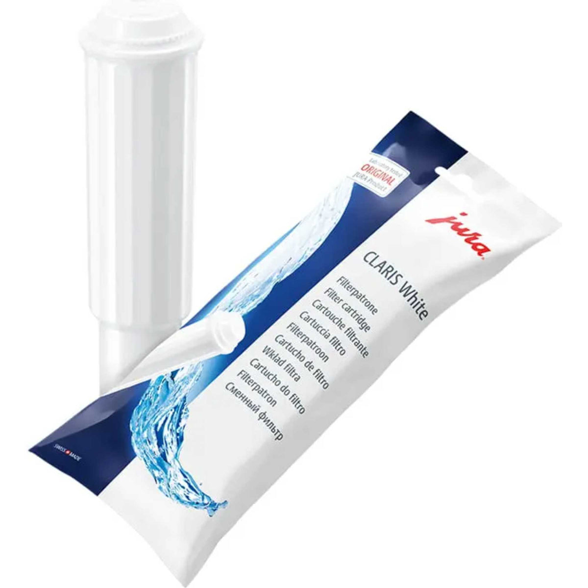 JURA 68739 Filter Cartridge CLARIS White - For Jura Coffee Machines