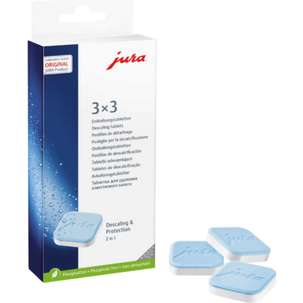 JURA 61848 2-phase Descaling Tablets 3x3 pack