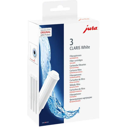 JURA 68739 Filter Cartridge CLARIS White 3x Pack - For Jura Coffee Machines
