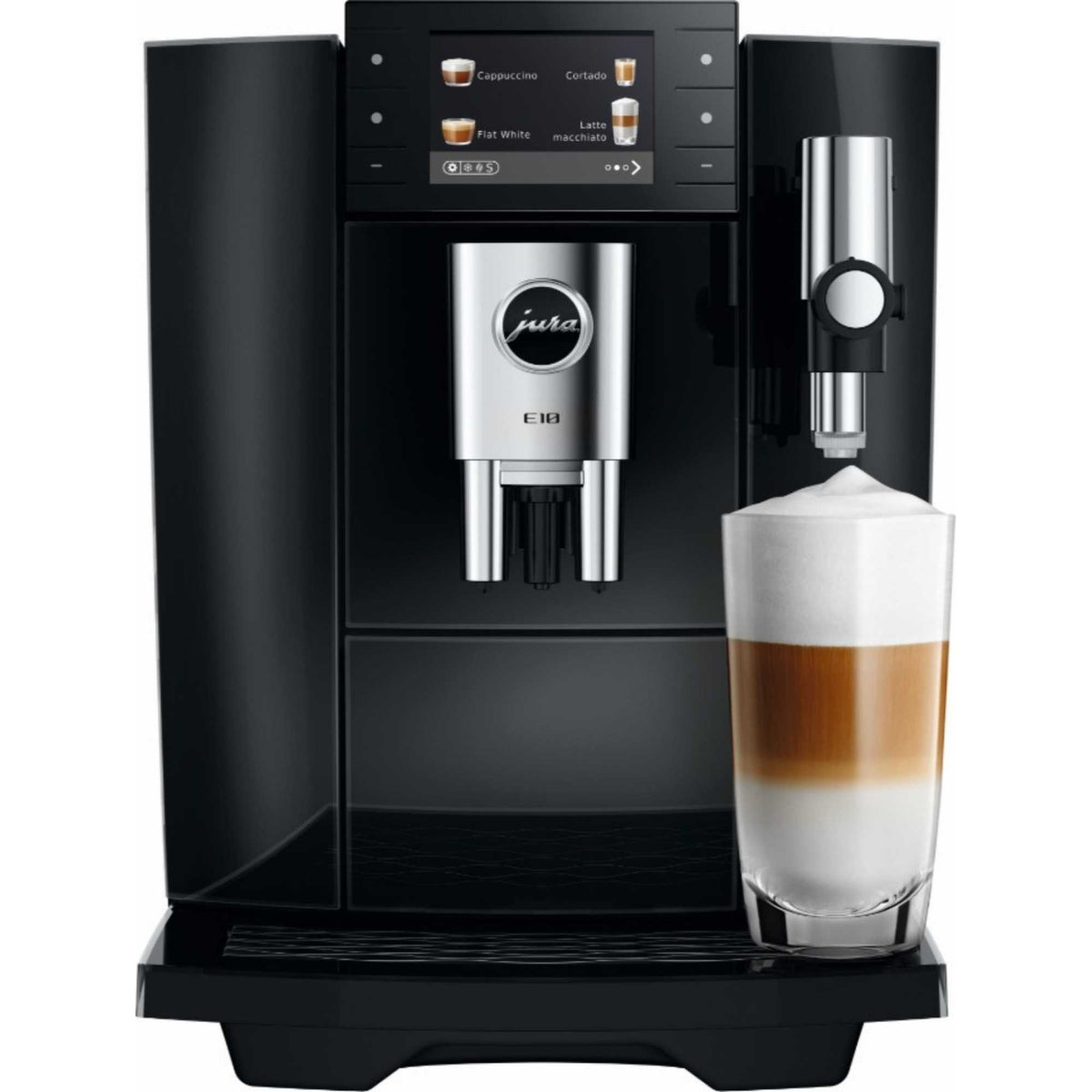 JURA E10 Smart Bean to Cup Coffee Machine - Diamond Black