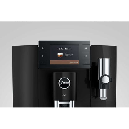 JURA E8 Smart Bean to Cup Coffee Machine - Piano Black