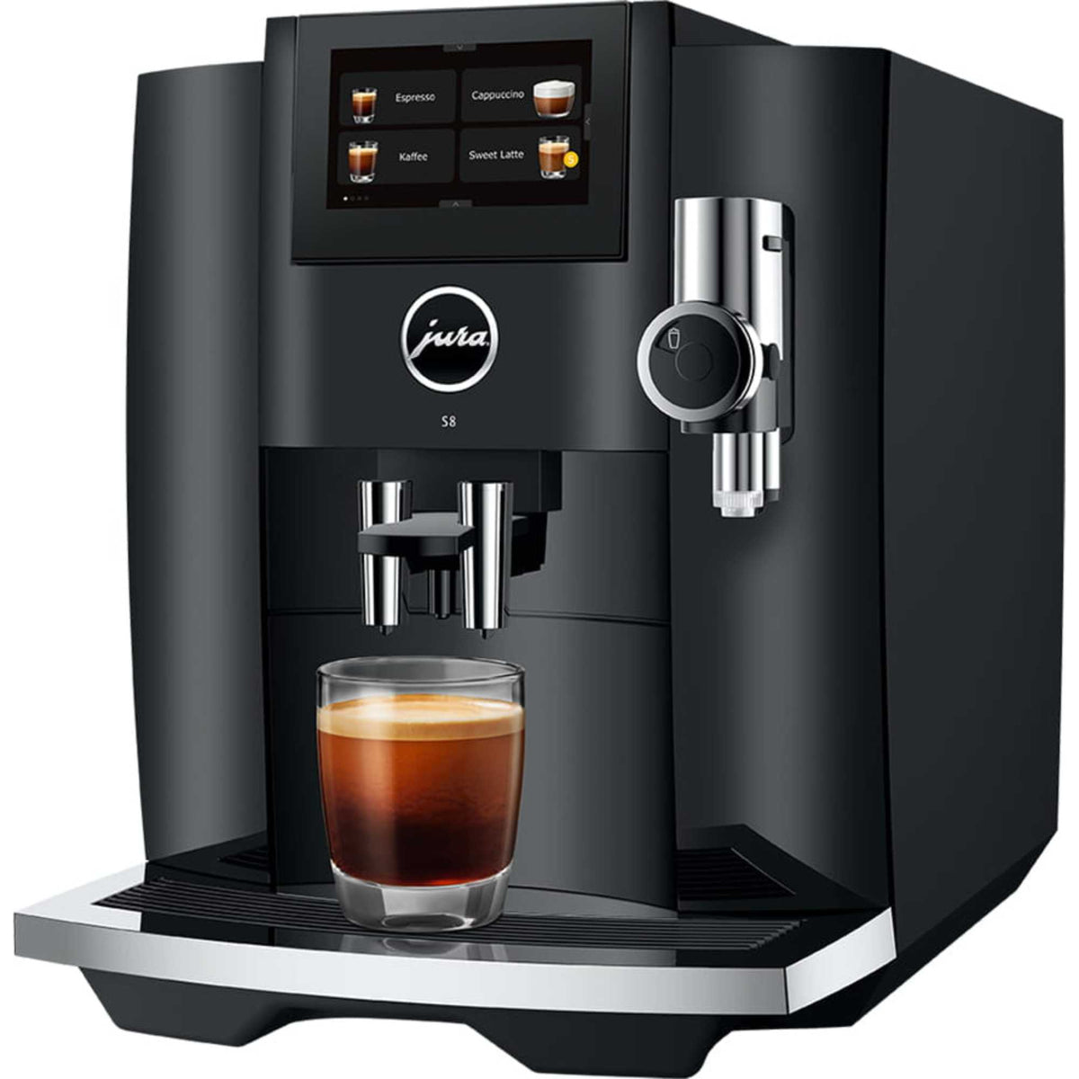 JURA S8 Automatic Bean to Cup Coffee Machine 15482 - Piano Black