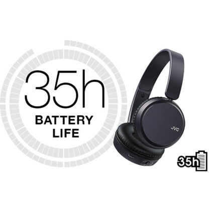 JVC HA-S36W Foldable Bluetooth On-Ear Headphones - Black