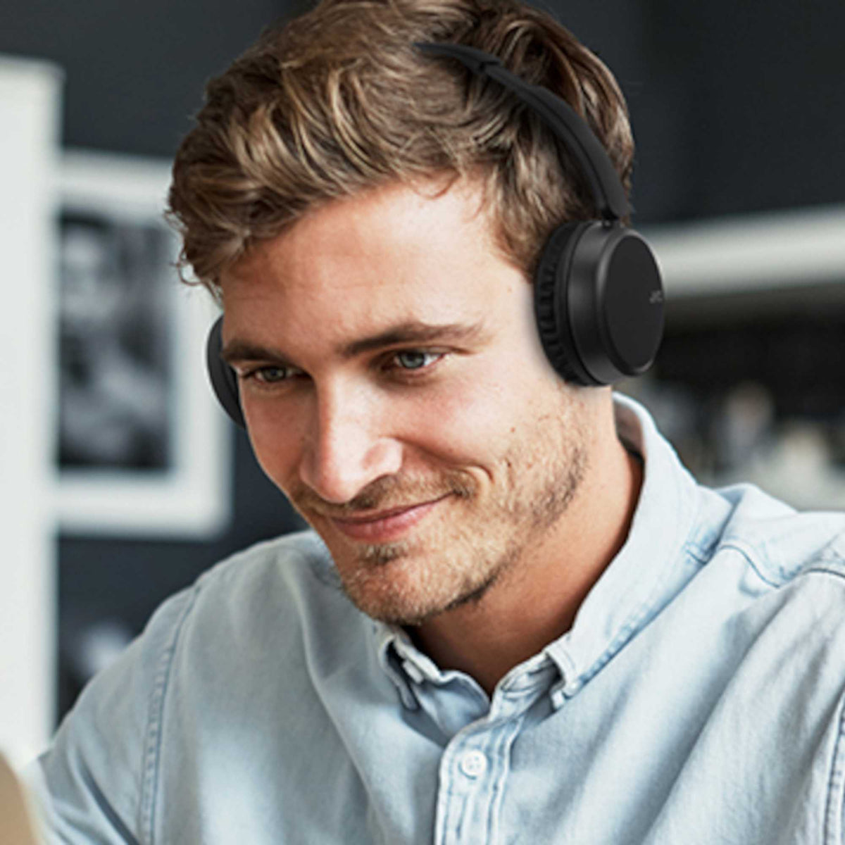 JVC HA-S36W Foldable Bluetooth On-Ear Headphones - Black
