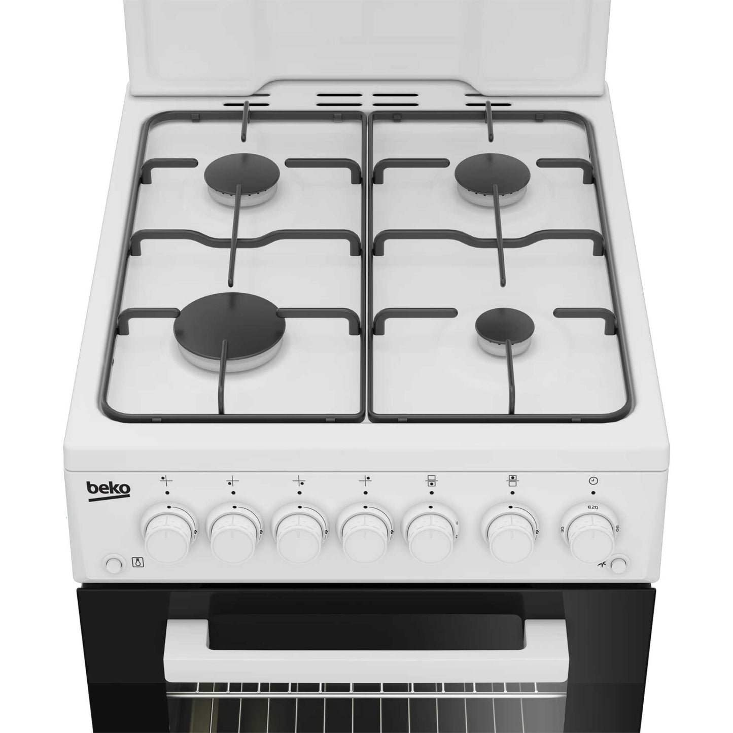 Beko 50cm Gas Single Oven Cooker - KA52NEW