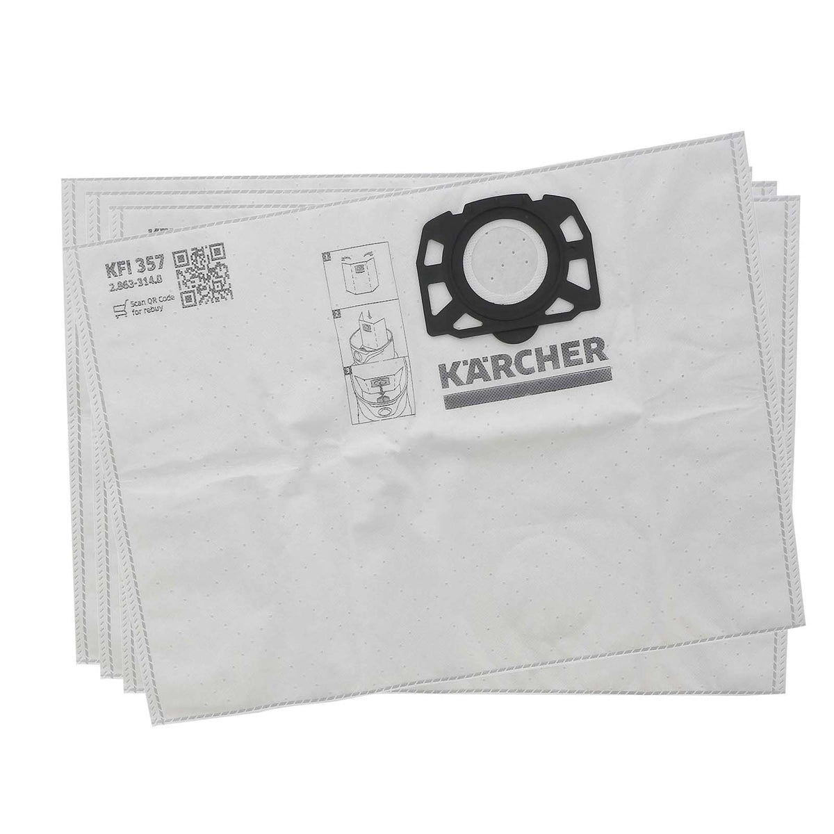 Karcher Vacuum Cleaner Microfibre Bag (Pack of 4)
