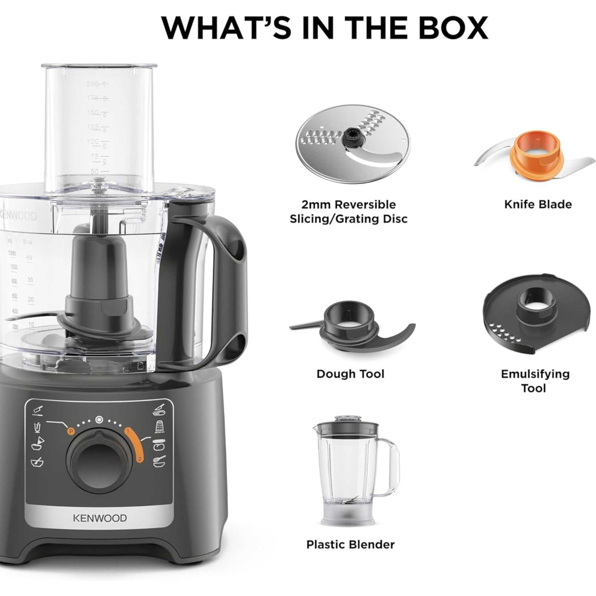 Kenwood FDP31.170GY Food Processor with Blending Blade