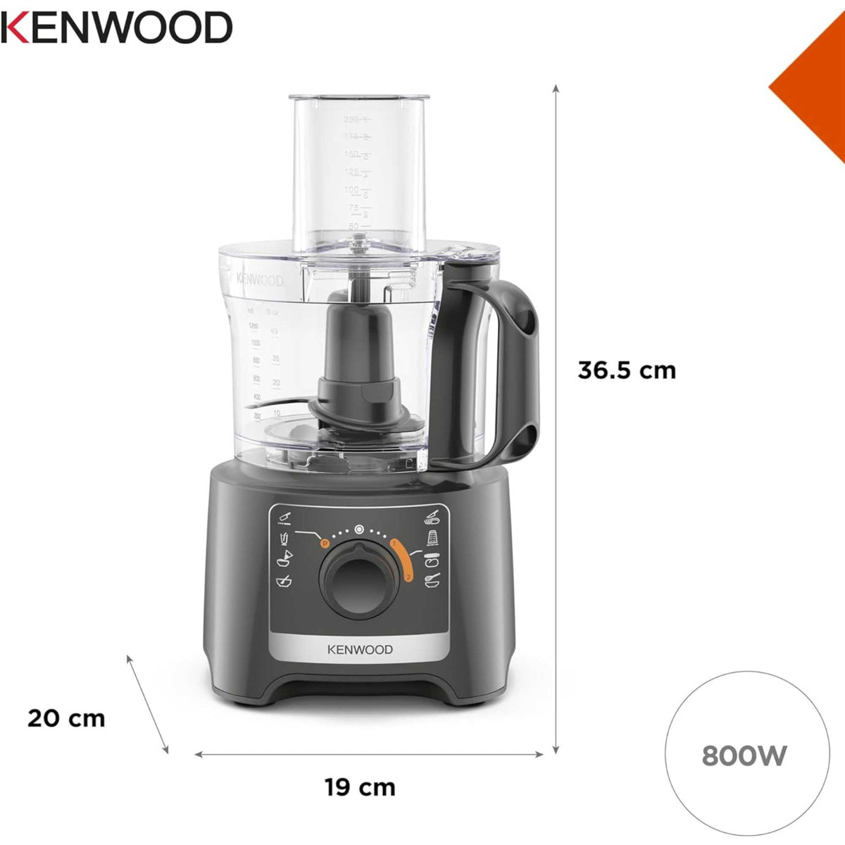 Kenwood FDP31.170GY Food Processor with Blending Blade