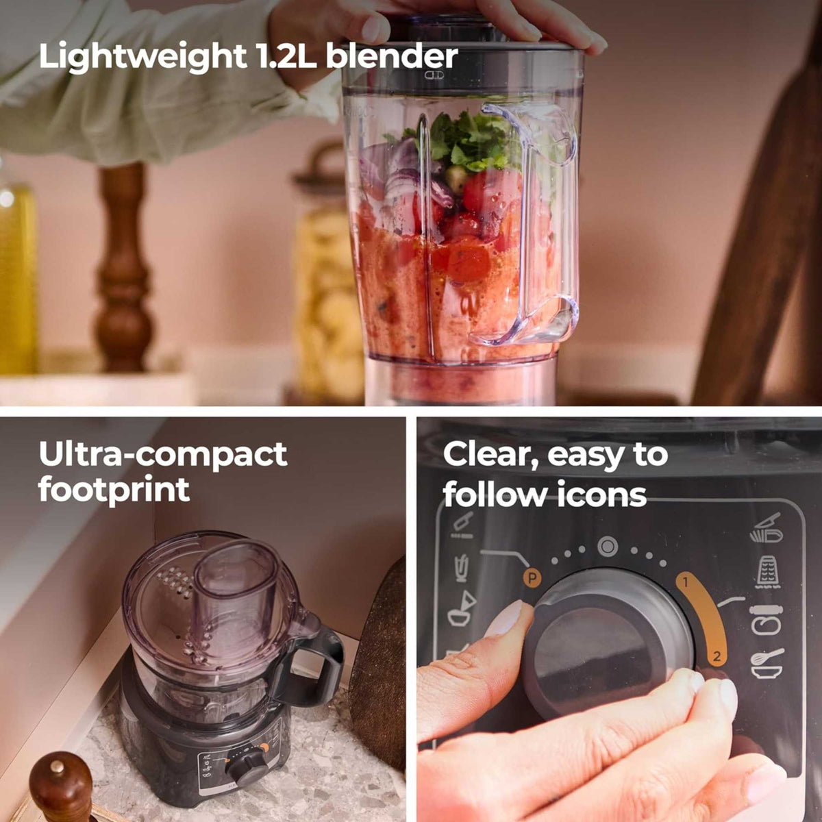 Kenwood FDP31.170GY Food Processor with Blending Blade