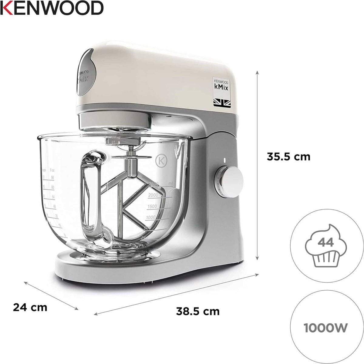 Kenwood kMix KMX754CR Stand Mixer - Cream