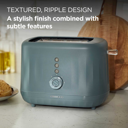Kenwood TCP06.000GY Ripple Collection 2 Slot Toaster - Grey