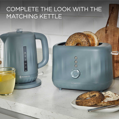 Kenwood TCP06.000GY Ripple Collection 2 Slot Toaster - Grey