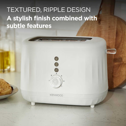 Kenwood TCP06.000WH Ripple Collection 2 Slot Toaster - White