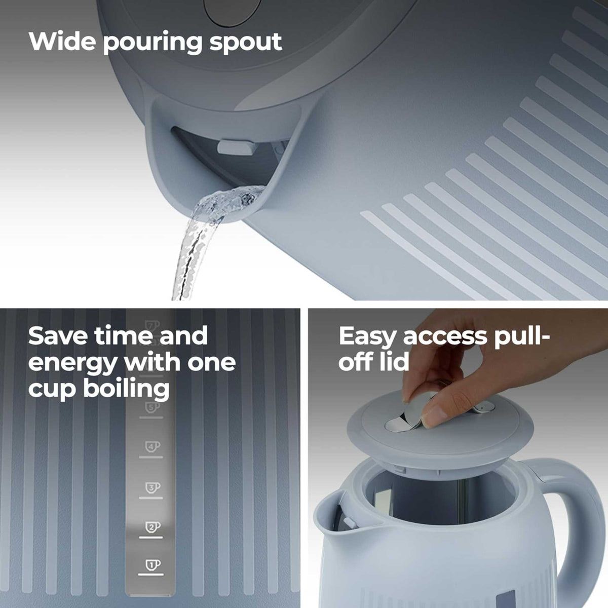 Kenwood Dawn Kettle ZJP09.000BL - Stone Blue