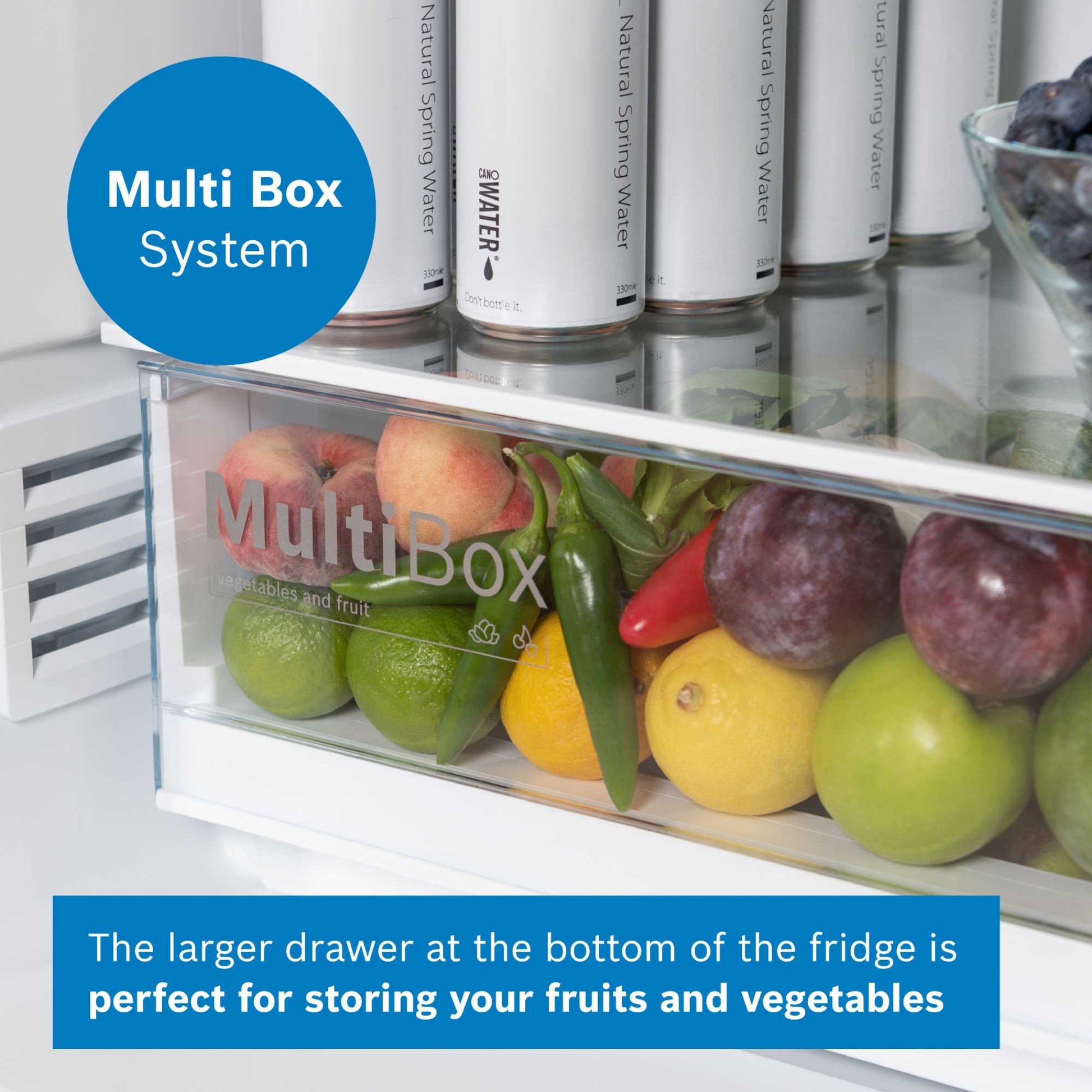 Bosch Series 2 Fridge Freezer 50/50 Total No Frost - Stainless Steel - KGN34NLEAG