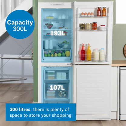 Bosch Series 2 Fridge Freezer 50/50 Total No Frost - White - KGN34NWEAG