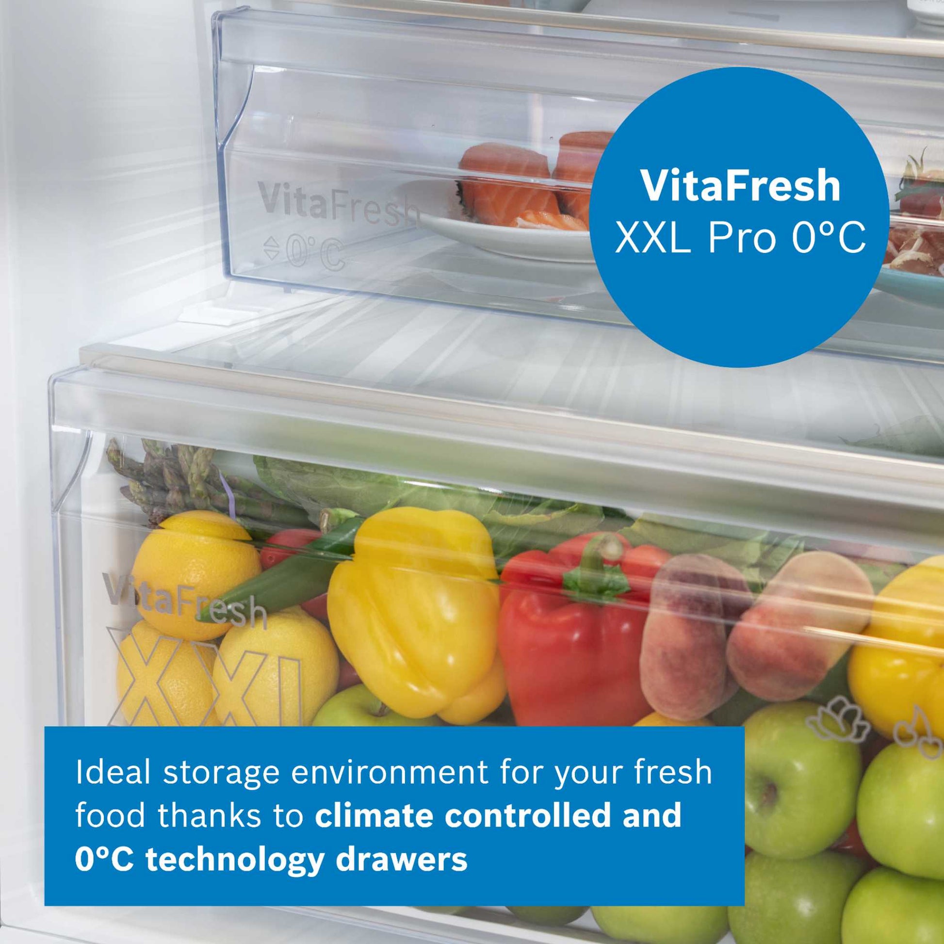 Bosch Series 4 Fridge Freezer 60/40 Total No Frost - Stainless Steel - KGN362LDFG