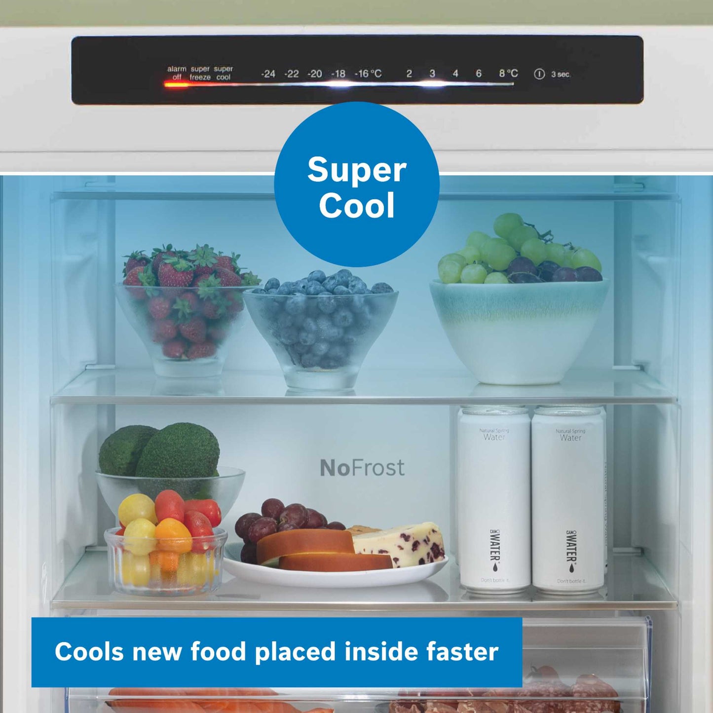 Bosch Series 4 Fridge Freezer 70/30 Total No Frost - Stainles Steel - KGN392LDFG