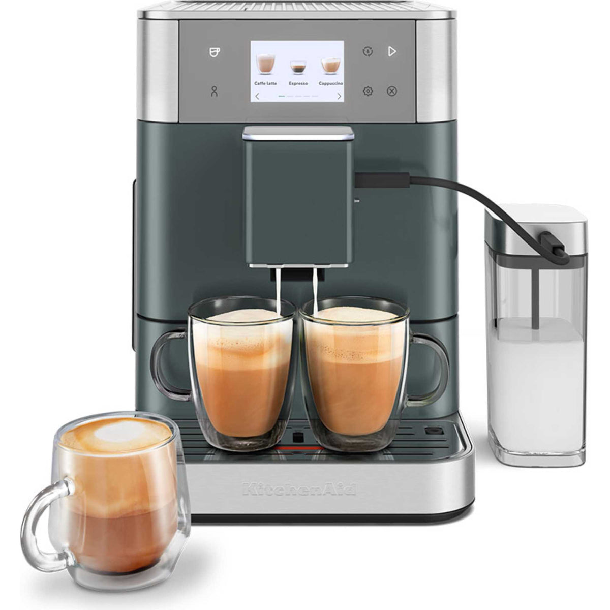 KitchenAid 5KES8557BJP Fully Automatic Espresso KF7 Quiet Mark Dual Cup - Juniper Green
