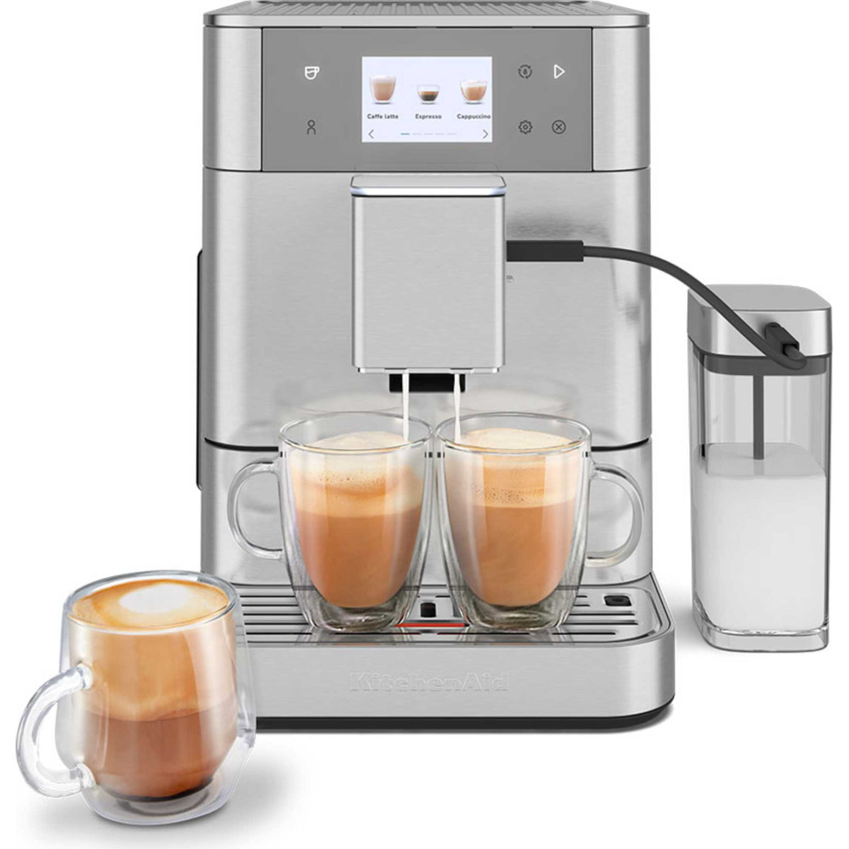 KitchenAid 5KES8557BSX Fully Automatic Espresso KF7 Quiet Mark Dual Cup - Stainless Steel