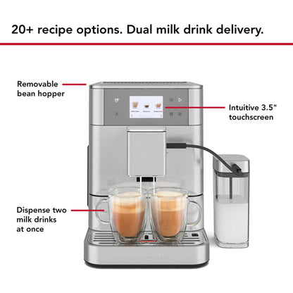 KitchenAid 5KES8557BSX Fully Automatic Espresso KF7 Quiet Mark Dual Cup - Stainless Steel