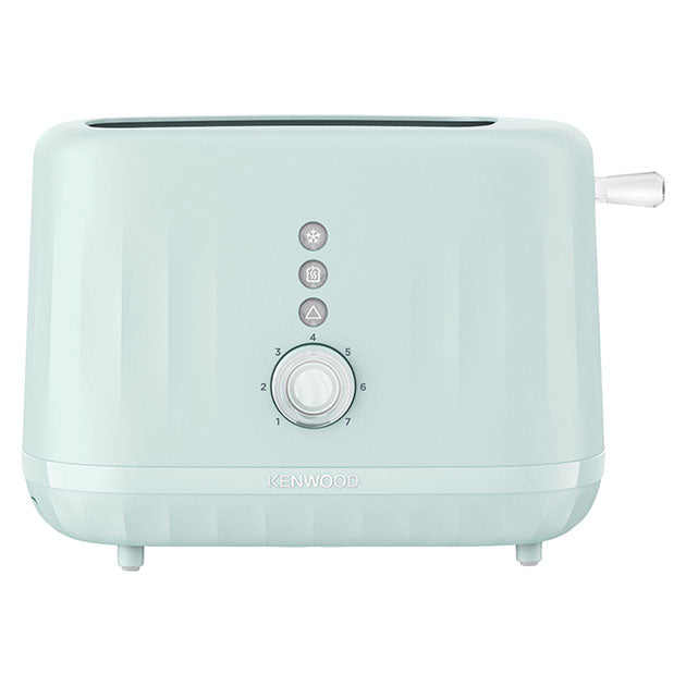 2 SLICE RIPPLE TOASTER EGGSHELL BLUE
