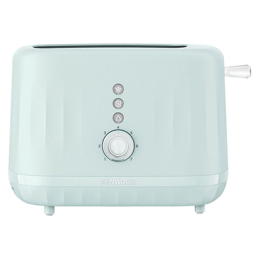2 SLICE RIPPLE TOASTER EGGSHELL BLUE