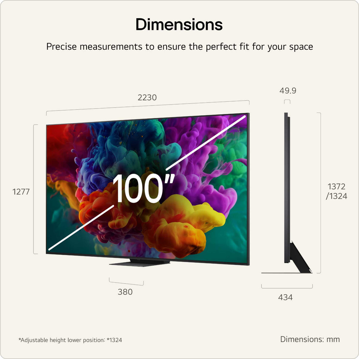 LG QNED87 100" 4K QNED Mini LED Smart TV - 100QNED87B6A