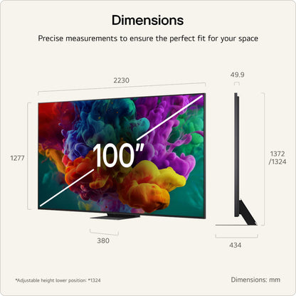 LG QNED87 100" 4K QNED Mini LED Smart TV - 100QNED87B6A